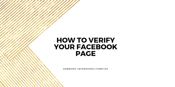 How to Verify Your Facebook Page