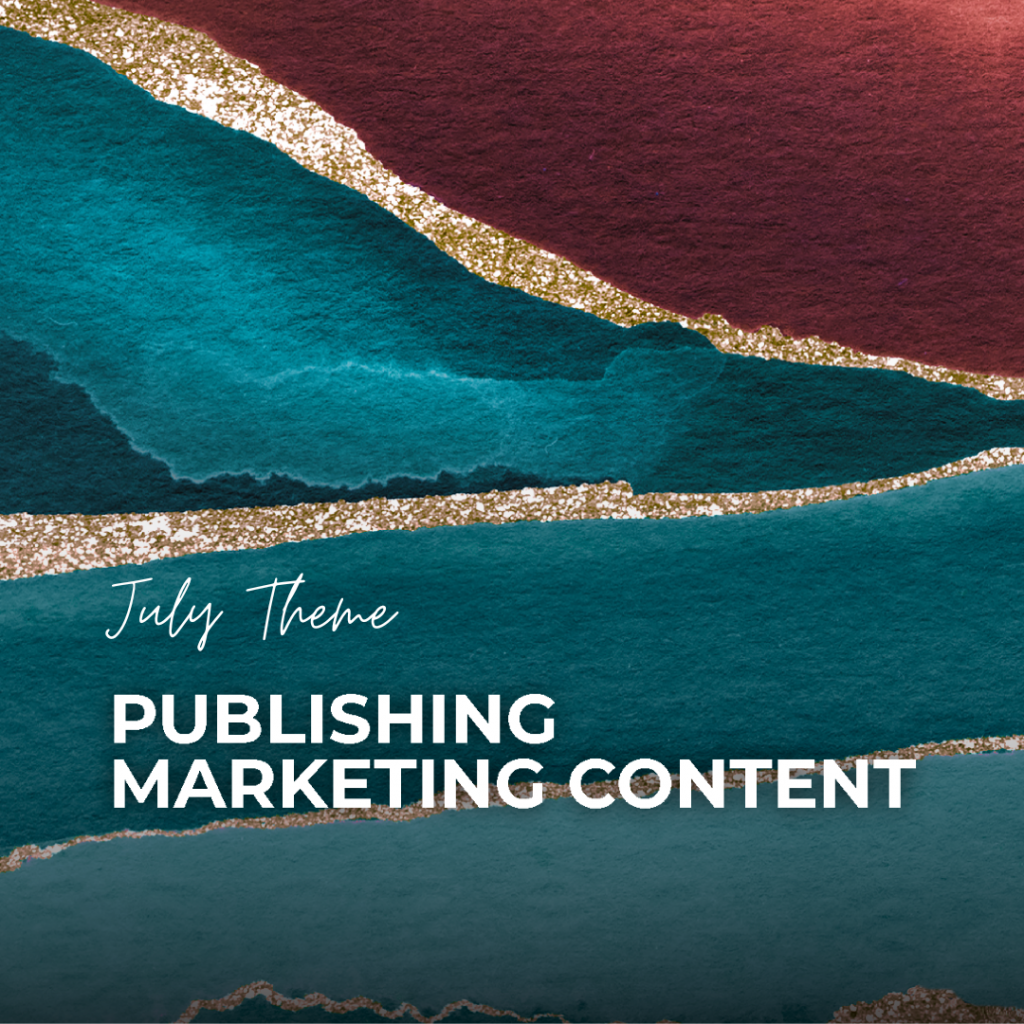 Publishing Content - 7th step in marketing